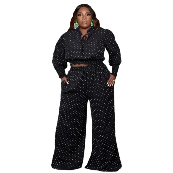 PlusxShe Polka Perfection Set Plus Size Fashion - Image 5