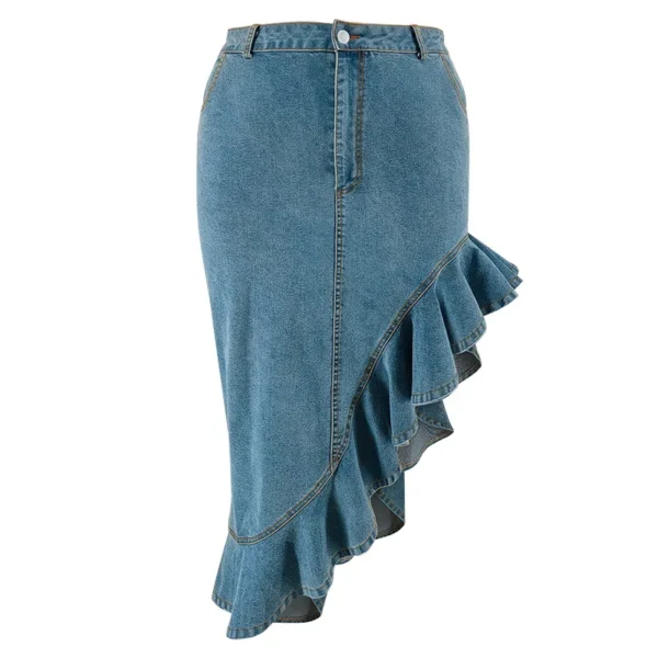 PlusxShe Fringe Allure Skirt Plus Size Fashion - Image 2