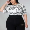 PlusxShe Cropped and Coded Top Plus Size Fashion - Image 3