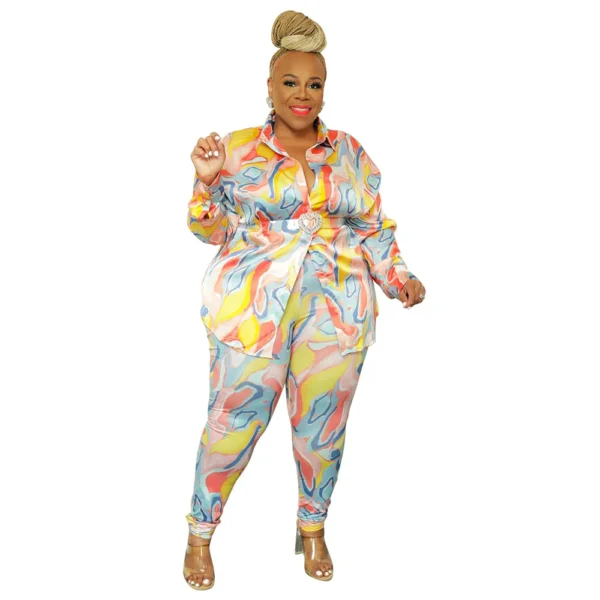 PlusxShe Artistic Expression Set Plus Size Fashion - Image 5