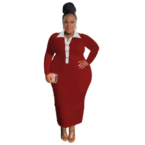 PlusxShe Minimalist Dress Plus Size Fashion - Image 2