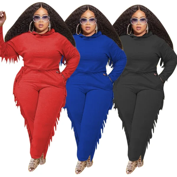 PlusxShe Playful Poly Set Plus Size Fashion - Image 2