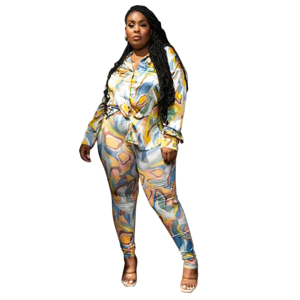 PlusxShe Artistic Expression Set Plus Size Fashion - Image 4