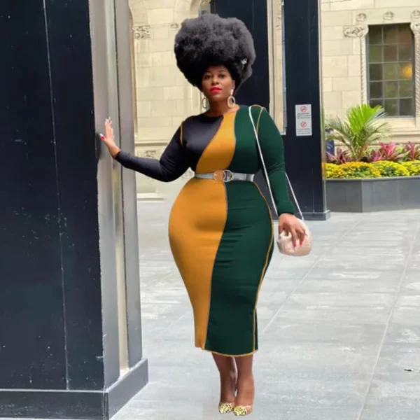 PlusxShe The Splice is Right Dress Plus Size Fashion - Image 2