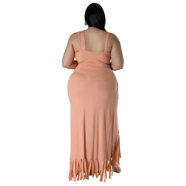 PlusxShe Tassel Twist Set Plus Size Fashion - Image 3