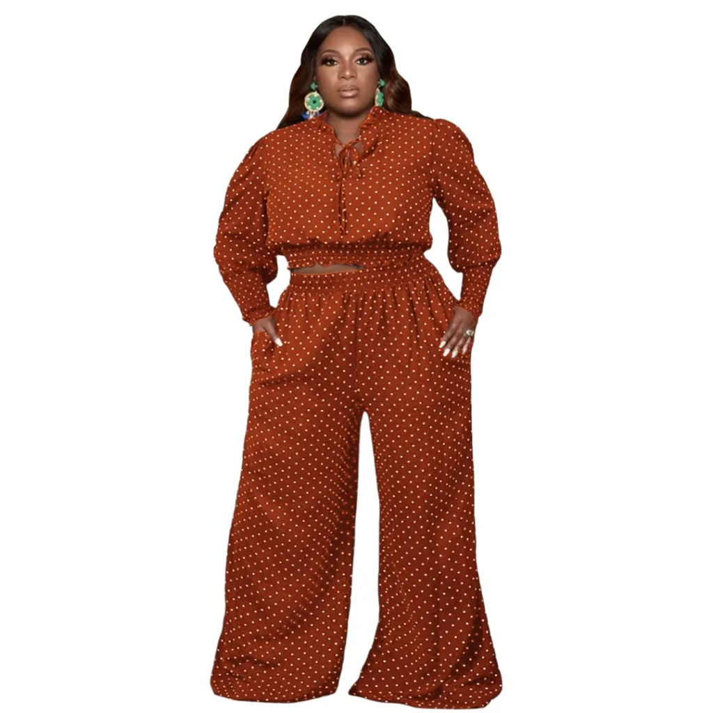PlusxShe Polka Perfection Set Plus Size Fashion