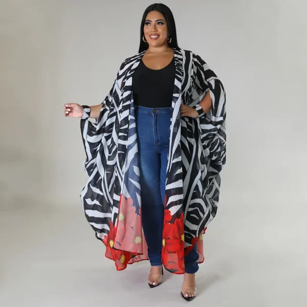 PlusxShe Graceful Gaze Shawl Plus Size Fashion - Image 5