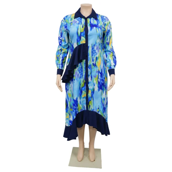 PlusxShe Modern Masterpiece Dress Plus Size Fashion - Image 2