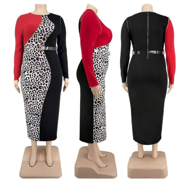 PlusxShe Roaring Romance Dress Plus Size Fashion - Image 3
