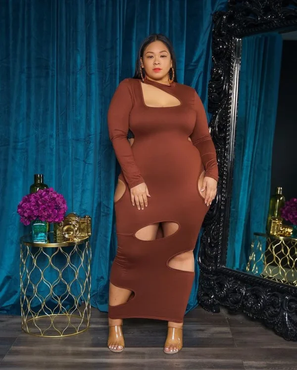 PlusxShe Subtle Suprise Dress Plus Size Fashion - Image 5