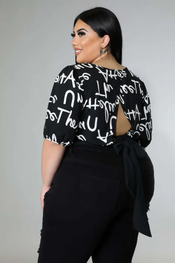 PlusxShe Cropped and Coded Top Plus Size Fashion - Image 2