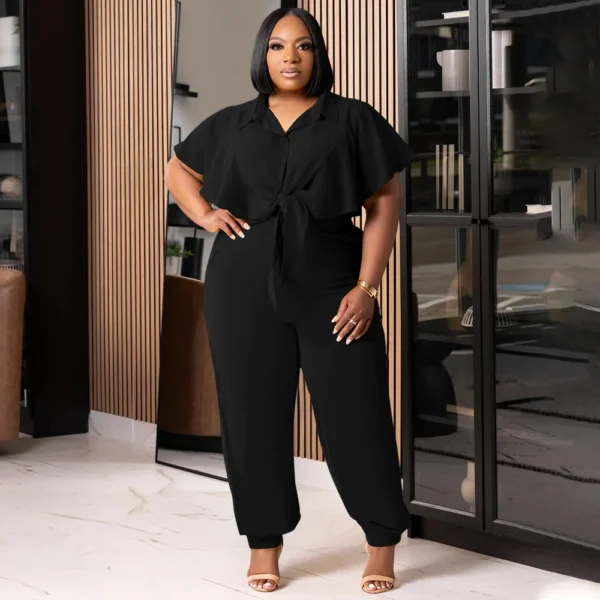 PlusxShe Tie the Knot Set Plus Size Fashion - Image 4