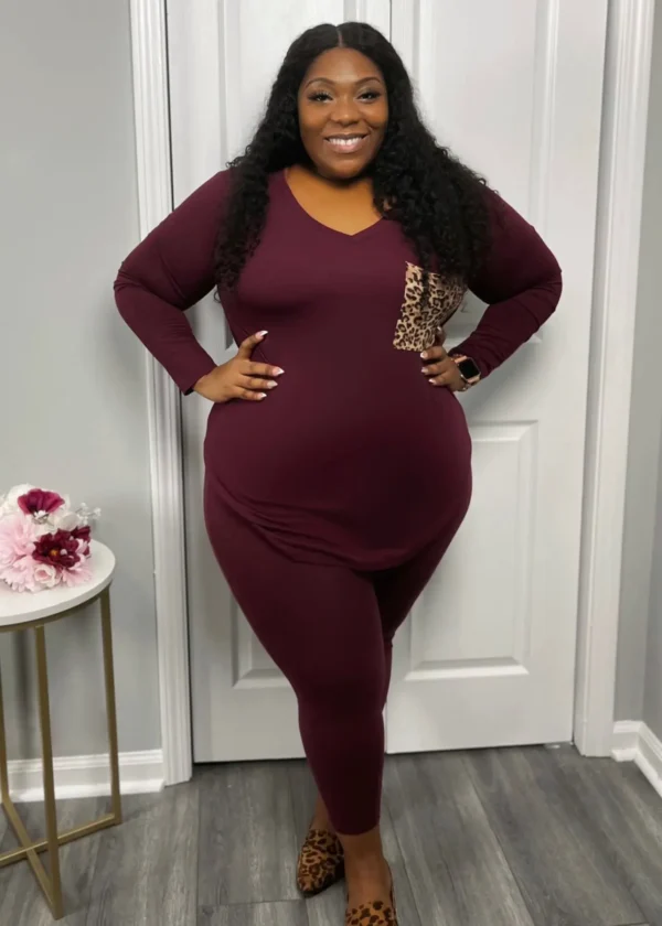 PlusxShe Roar Leopard Set Plus Size Fashion