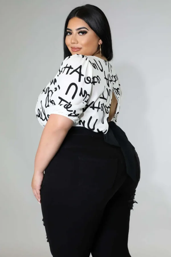 PlusxShe Cropped and Coded Top Plus Size Fashion - Image 4