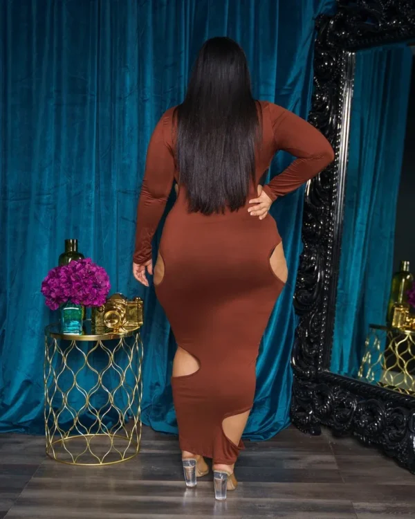 PlusxShe Subtle Suprise Dress Plus Size Fashion - Image 4