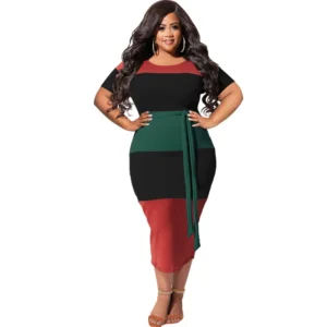 PlusxShe Refined Line Dress Plus Size Fashion