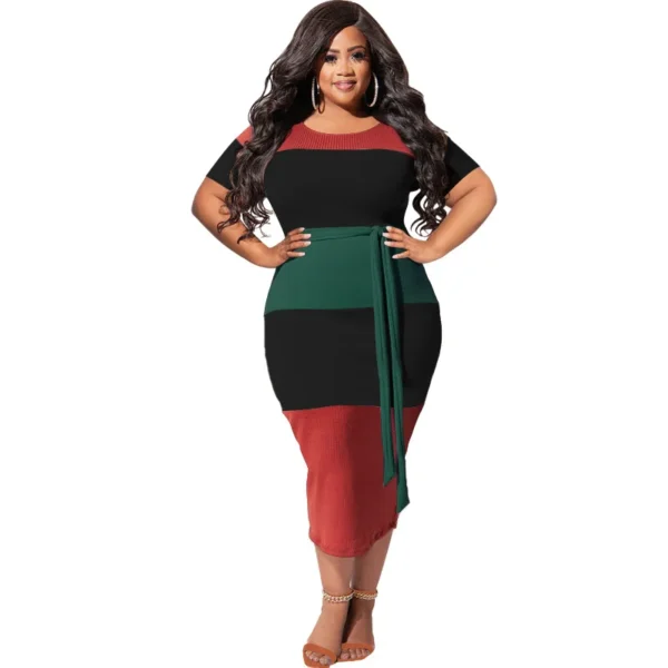 PlusxShe Refined Line Dress Plus Size Fashion