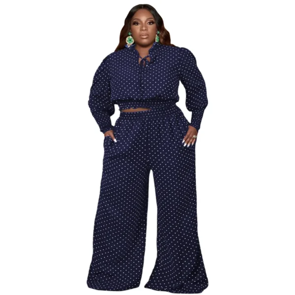 PlusxShe Polka Perfection Set Plus Size Fashion - Image 4