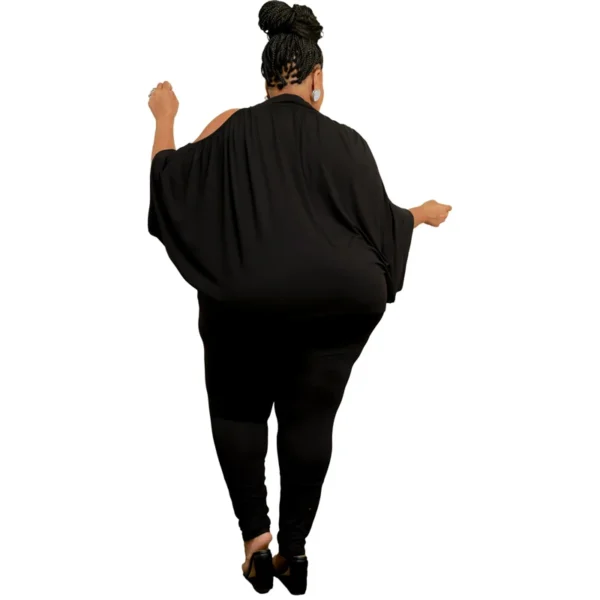 PlusxShe Statement Shoulder Legging Set Plus Size Fashion - Image 4