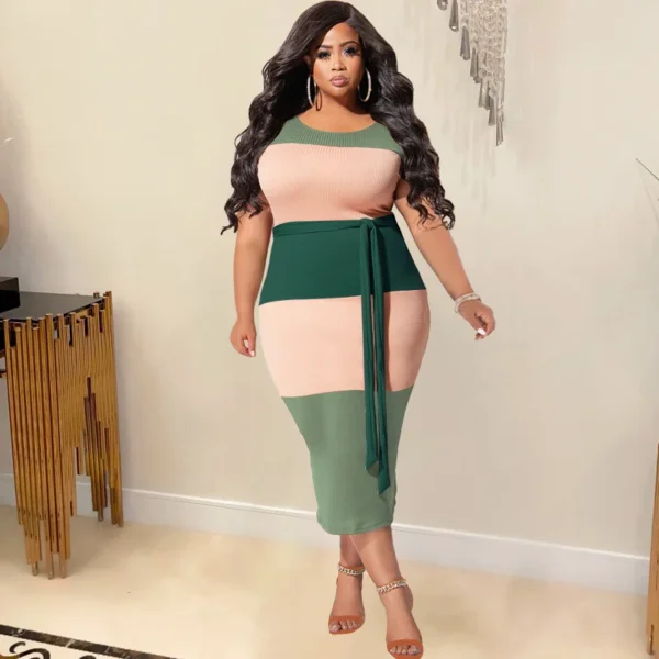 PlusxShe Refined Line Dress Plus Size Fashion - Image 4