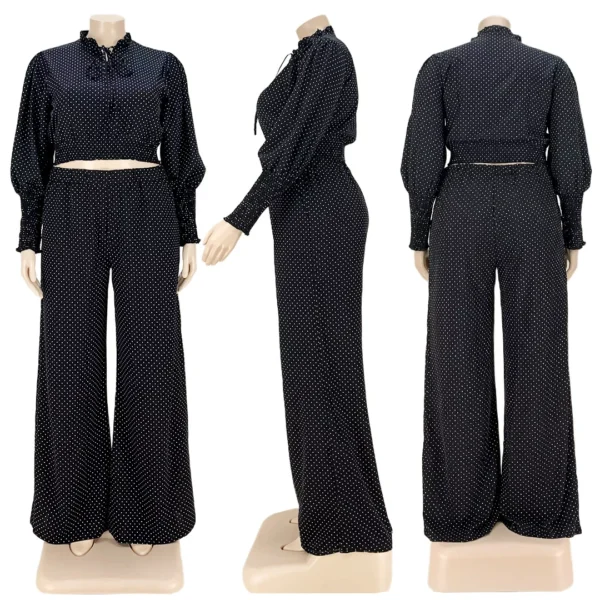 PlusxShe Polka Perfection Set Plus Size Fashion - Image 2