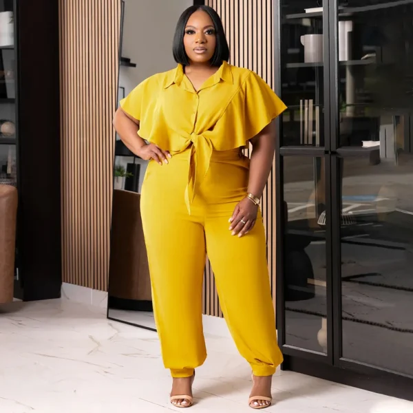 PlusxShe Tie the Knot Set Plus Size Fashion