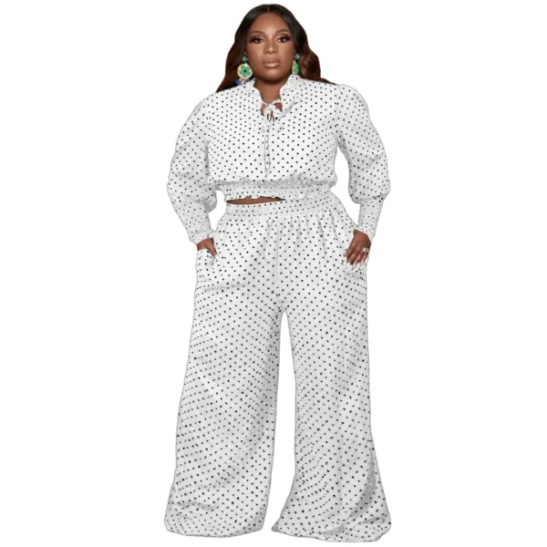 PlusxShe Polka Perfection Set Plus Size Fashion - Image 3