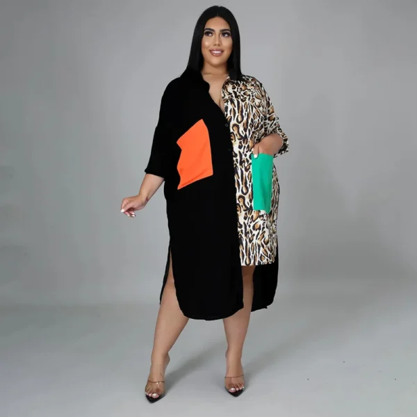 PlusxShe Oversized Blouse Dress Plus Size Fashion