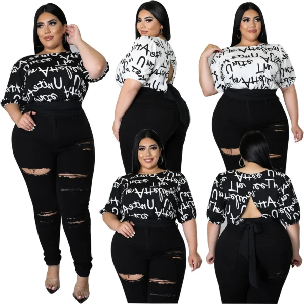PlusxShe Cropped and Coded Top Plus Size Fashion - Image 6