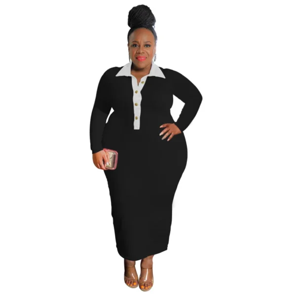 PlusxShe Minimalist Dress Plus Size Fashion - Image 4