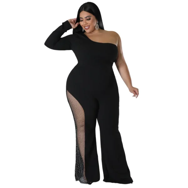 PlusxShe Diamond Dash Jumpsuit Plus Size Fashion - Image 5