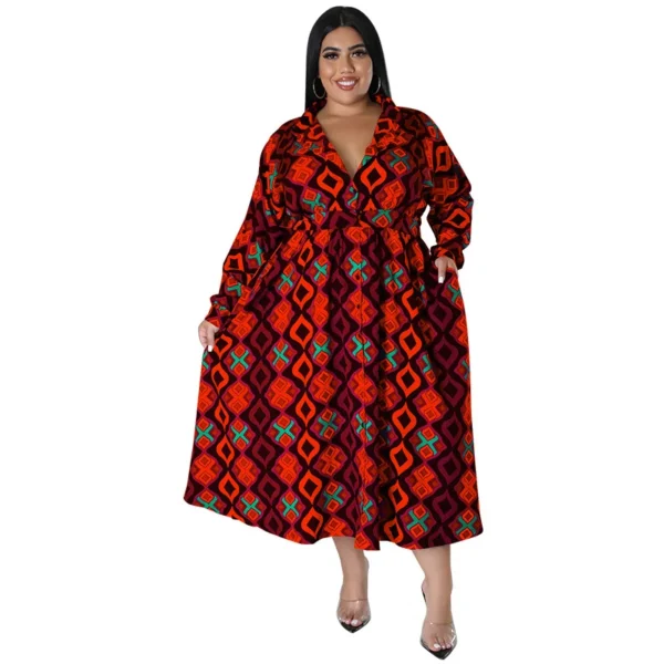 PlusxShe Soft Edge Dress Plus Size Fashion - Image 2