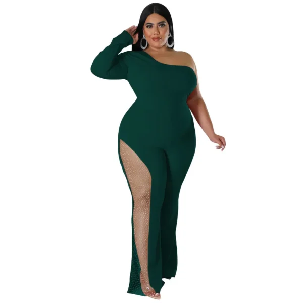 PlusxShe Diamond Dash Jumpsuit Plus Size Fashion - Image 4