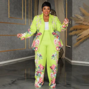 PlusxShe Floral Finesse Set Plus Size Fashion