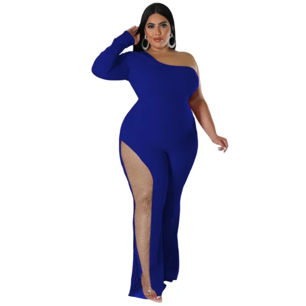 PlusxShe Diamond Dash Jumpsuit Plus Size Fashion - Image 3