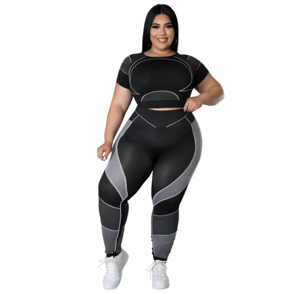 PlusxShe Sporty Chic Set Plus Size Fashion - Image 8