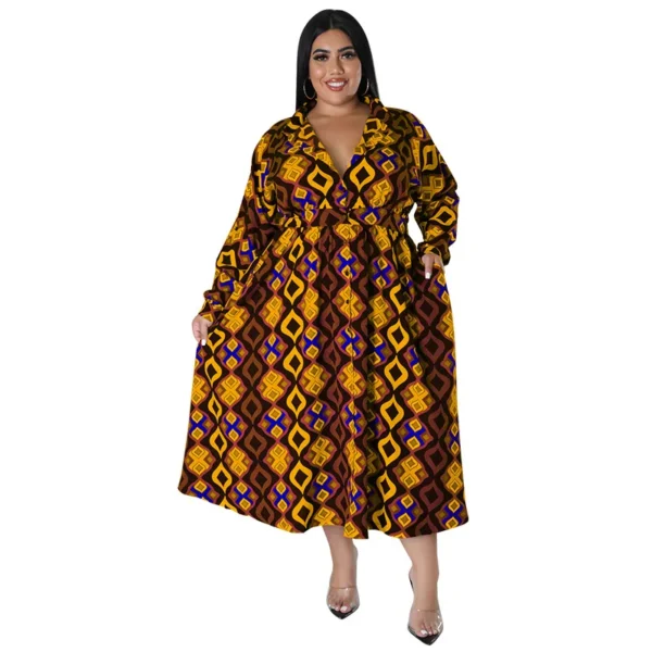PlusxShe Soft Edge Dress Plus Size Fashion - Image 3