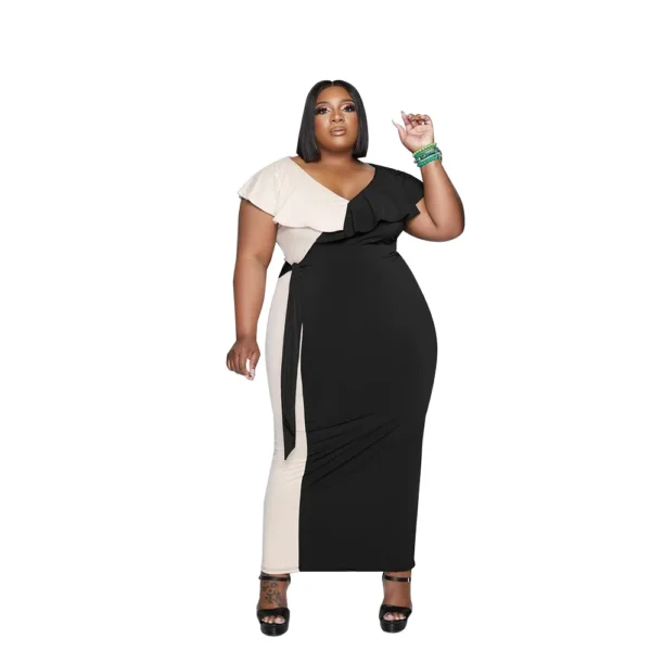 PlusxShe Midnight Bloom Dress Plus Size Fashion - Image 2