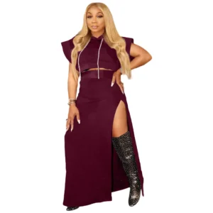 PlusxShe Hooded Chic Set Plus Size Fashion