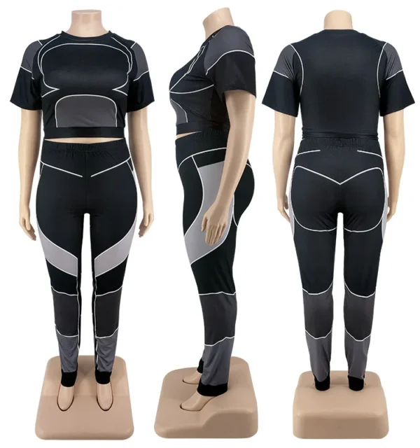 PlusxShe Sporty Chic Set Plus Size Fashion - Image 2