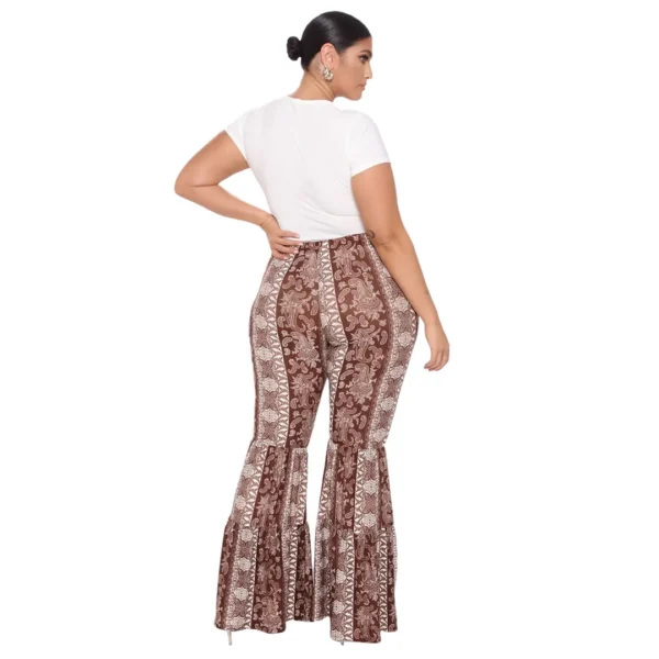 PlusxShe Vintage Flare Pants Plus Size Fashion - Image 4