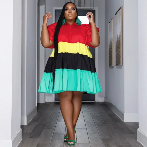 PlusxShe Harmony Hues Dress Plus Size Fashion - Image 2