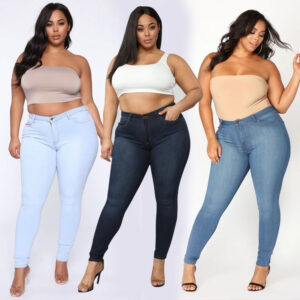 PlusxShe Flex Jeans Plus Size Fashion