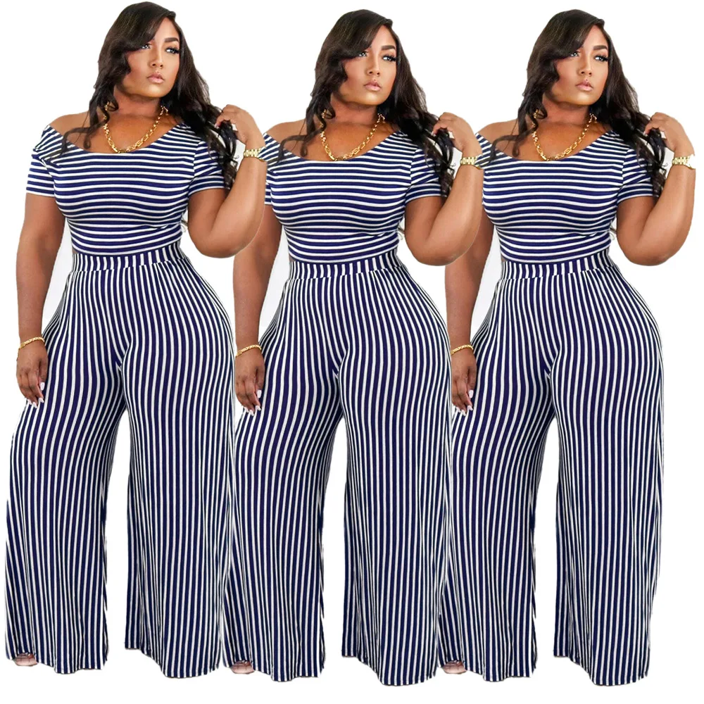 PlusxShe Stripe Set Plus Size Fashion - Image 6